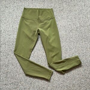 Lululemon Olive Green High-Waisted Leggings